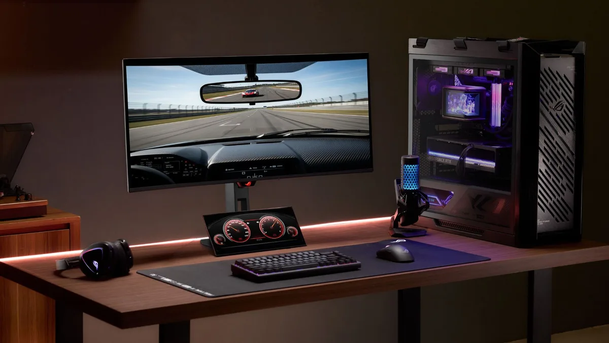 ASUS, 엘가토 정조준?…게이머용 보조 디스플레이 ‘XG129C’ 출시